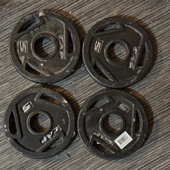 capp Other - 5 lb Black Cast Iron Weight Plate – Multipack